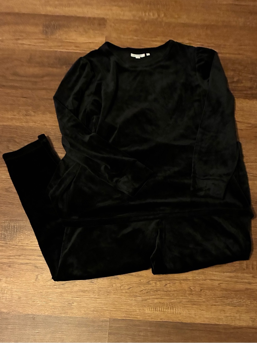 Chico's Black Velvet Matching Set
